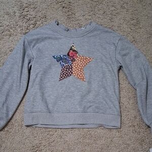 Copper Key Gray Sweatshirt with Multicolor Star